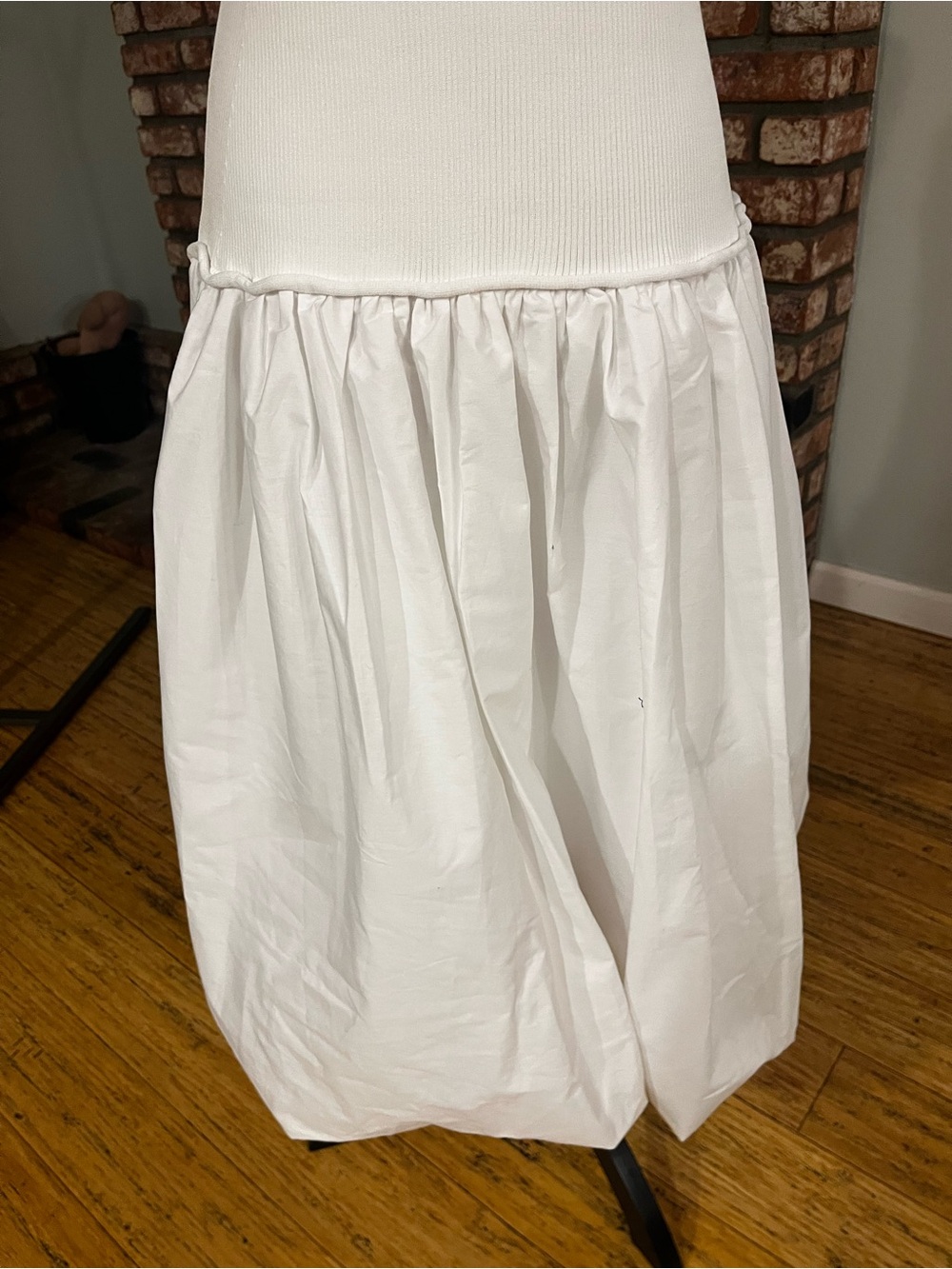 1.STATE Mixed Media Tank Midi Bubble skirt Dress - Picture 8 of 8